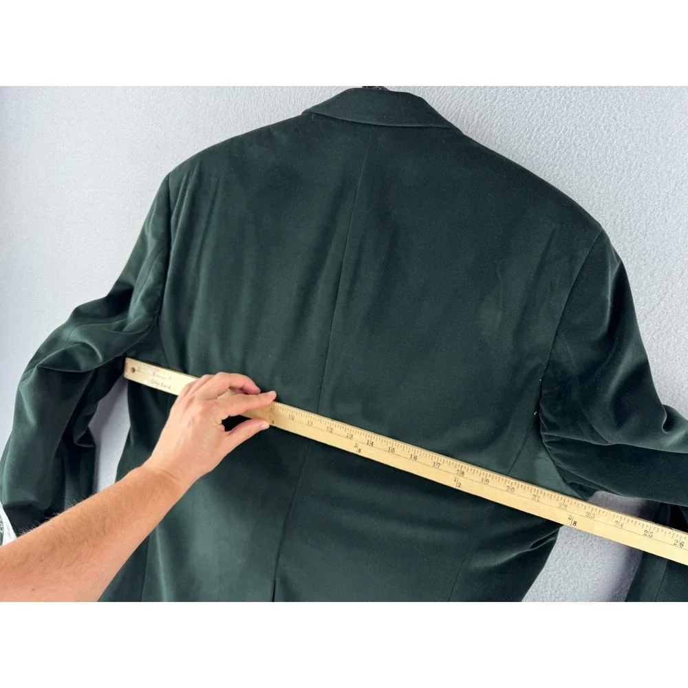 Lauren Ralph Lauren Sport Coat Blazer Mens‎ 42 Hunter Green Velvet Lexington NEW